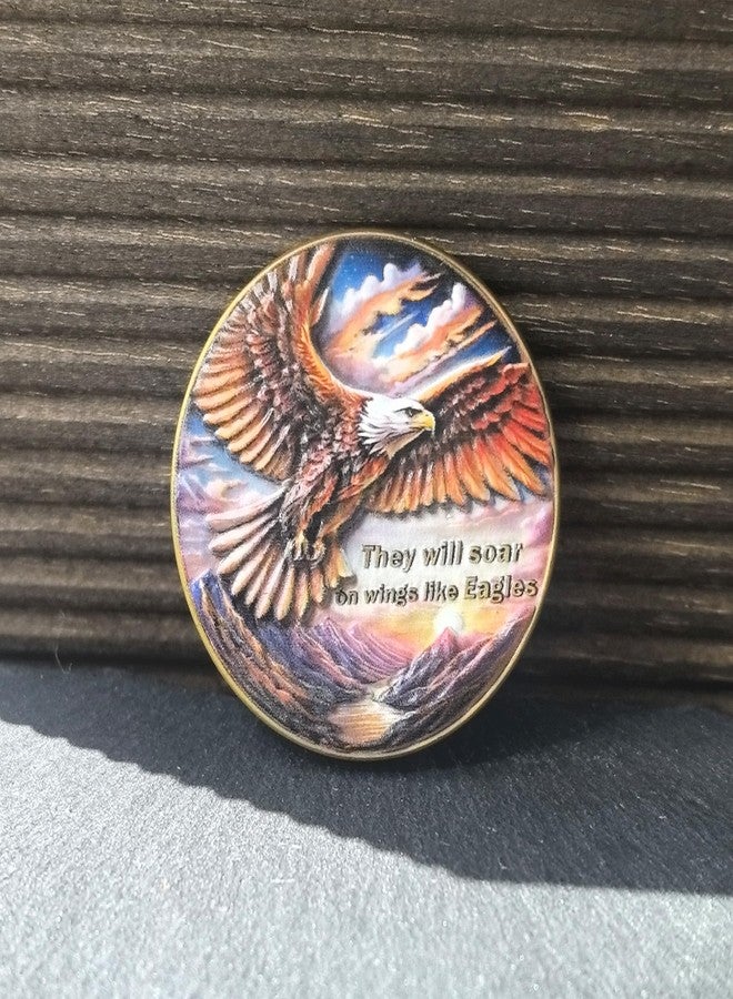 CYOUNG Soar On Wings Like Eagles Challenge Coin - Isaiah 40:31 Bible Verse, Motivational Religious Gift for Strength and Faith - Image 5